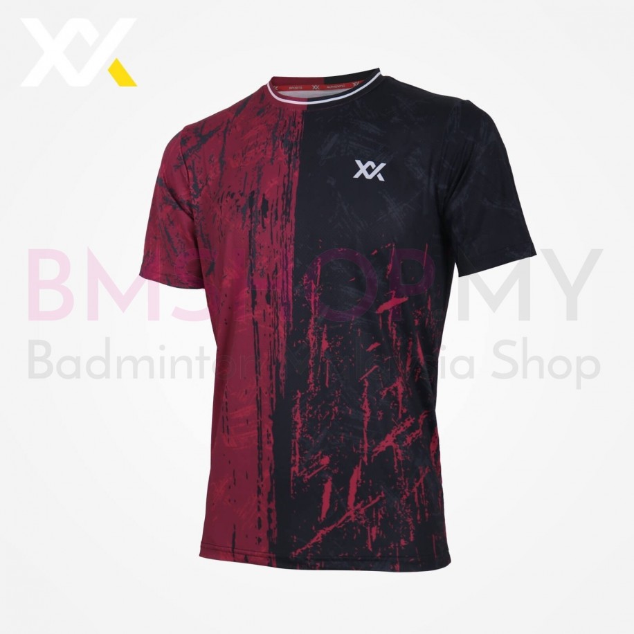 MAXX Shirt Fashion Tee MXFT114 Black Red