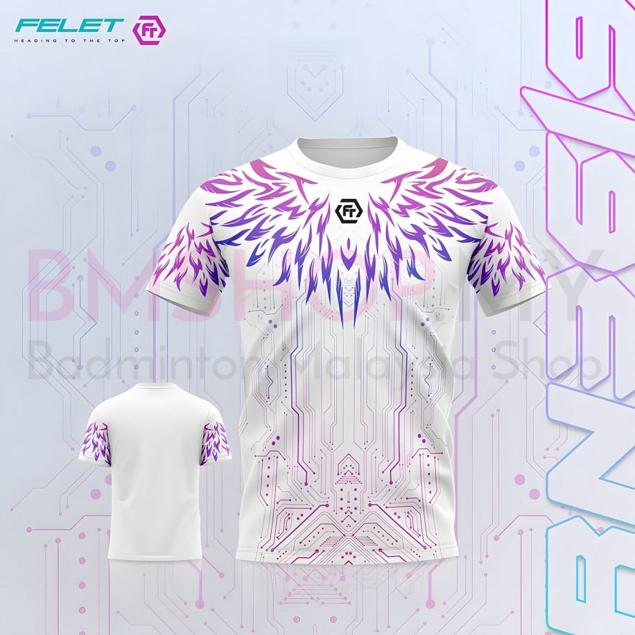 Felet Shirt RN3619 White Purple