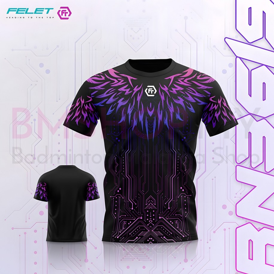 Felet Shirt RN3619 Black Purple